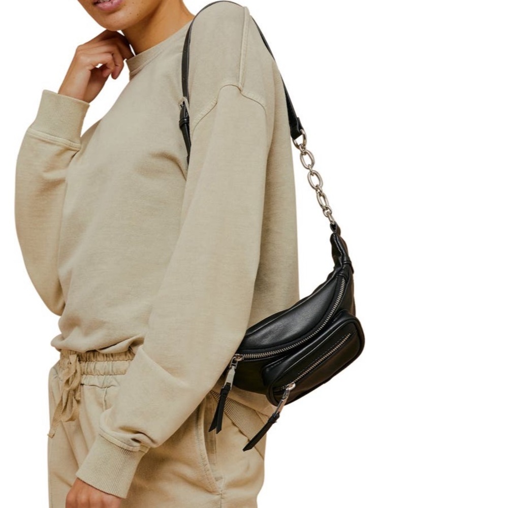 Topshop acid wash cotton sweatshirt stone M